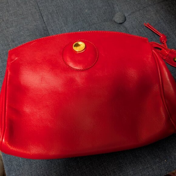 Movado Handbags - Movado leather clutch makeup bag - FLAW